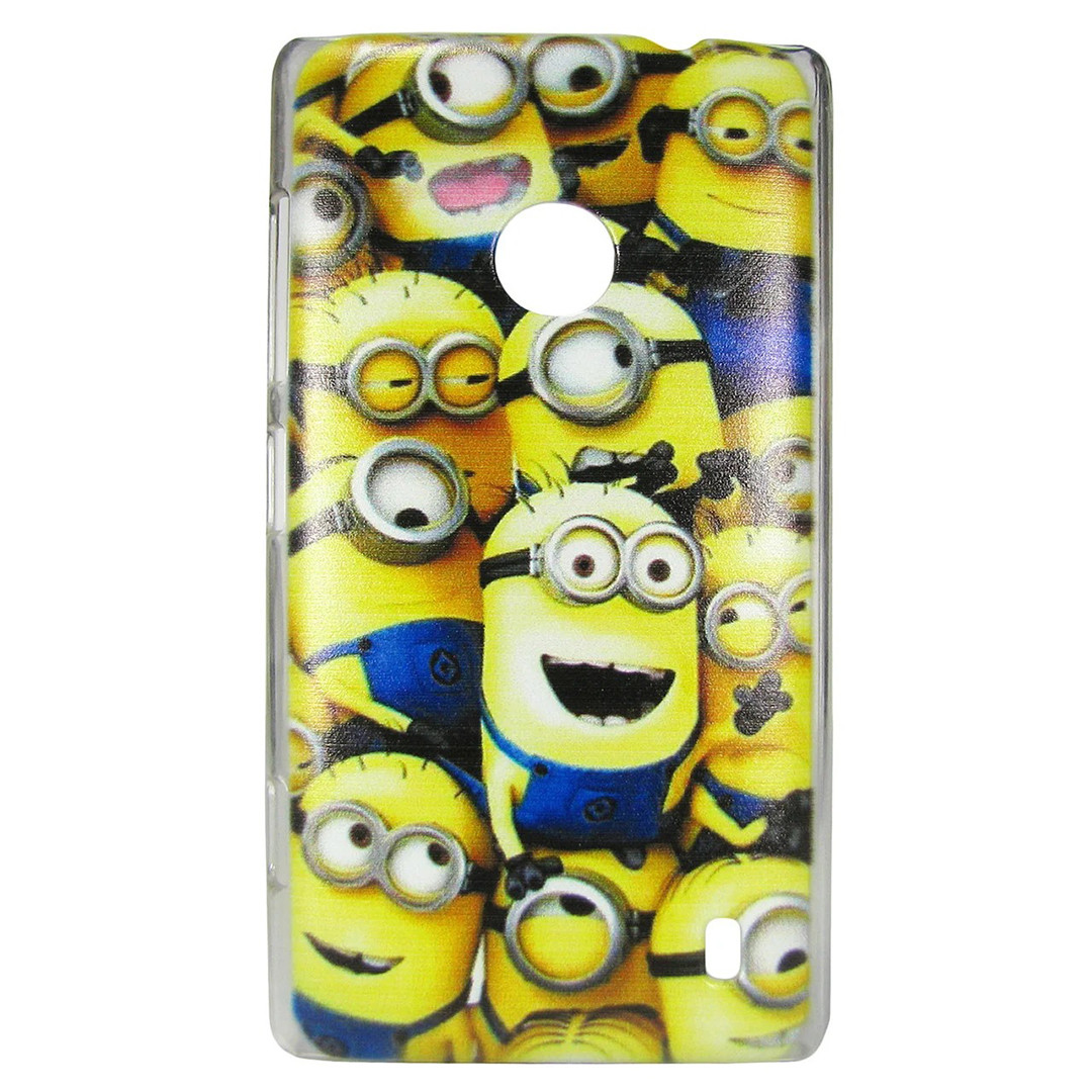 Чохол з малюнком Printed Plastic для Nokia Lumia 520 / 525 Міньйони