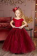 Праздничное платье с блестящим корсетом для девочки 5-8 лет №2071