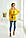 Легка жіноча батистова жовта туніка розшита чорним квітковим візерунком №2125, фото 2