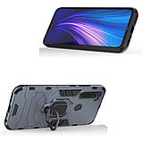 Ударостійкий чохол Transformer Ring під маг. держ. для Xiaomi Redmi Note 8 — сірий, фото 3