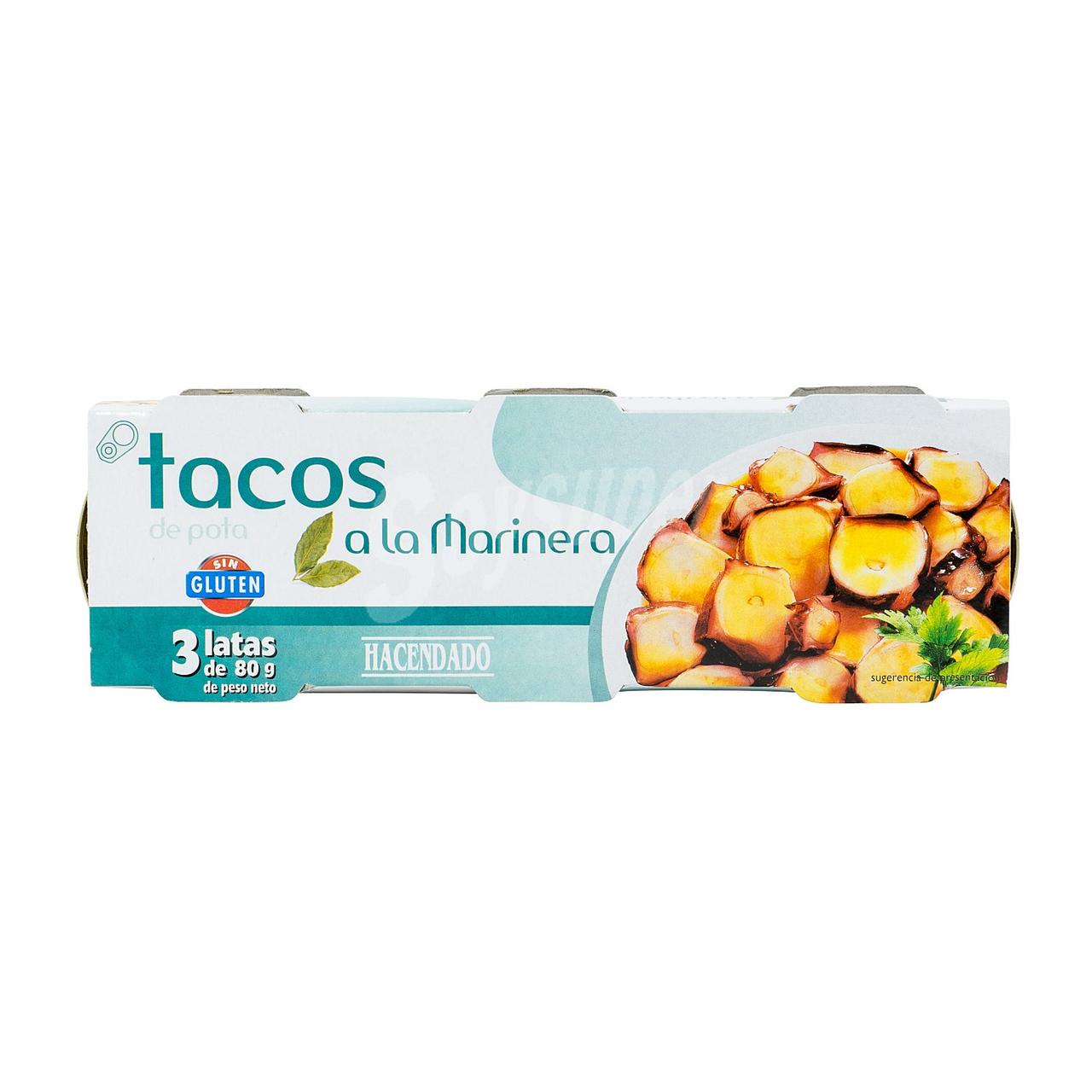 Восьминіг Tacos a la Marinera Hacendado, 80г