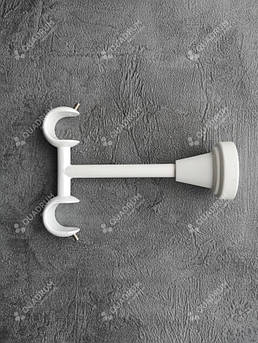 Тримач для карниза Стельовий 19мм+19мм білий