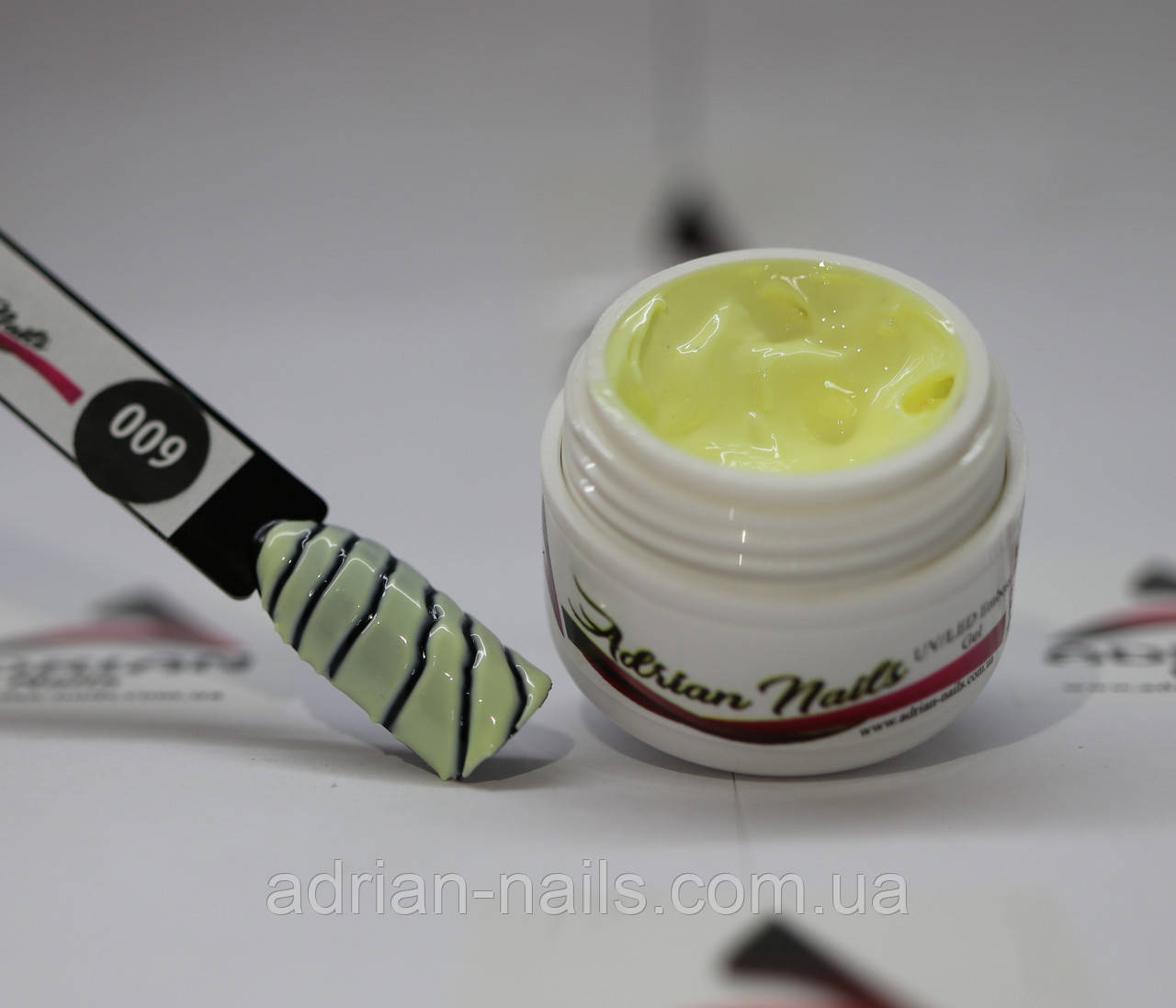 ГЕЛЬ ПАРА БЕЗ ЛІПКОГО СЛОЯ ДЛЯ МІСТНОГО ДИЗАЙНУ НЕЖНО ЛІМОНОВАЛУ 5 грамів — No9