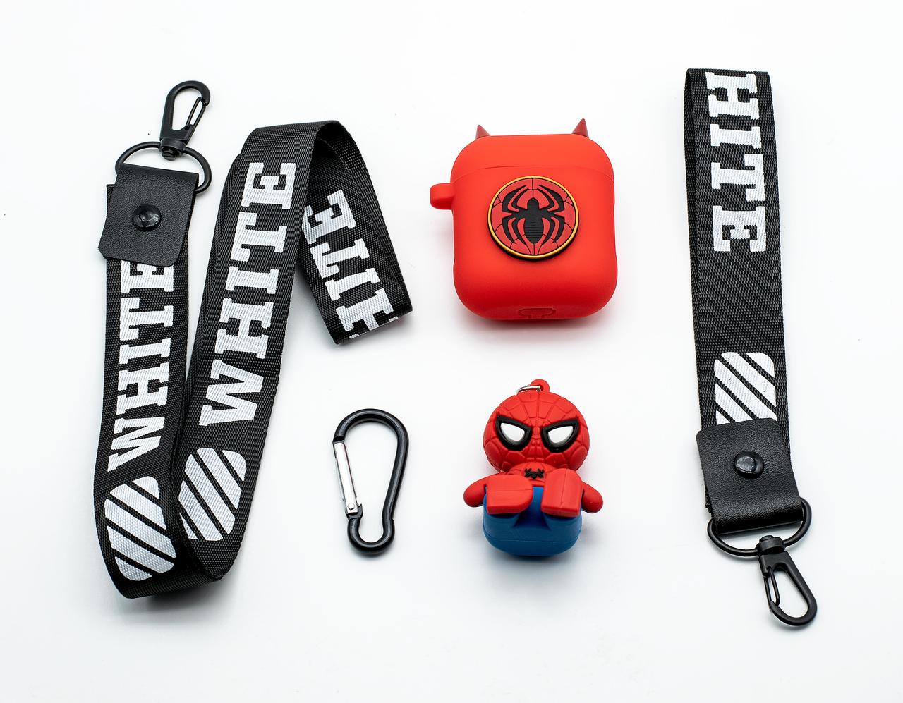 Чохол для Airpods - spiderman + додаткові аксесуари, фото 1