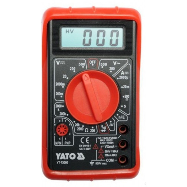 Мультиметр цифровий YATO YT-73080