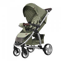 Коляска прогулочная CARRELLO Vista CRL-8505 Olive Green в льне +дождевик L /1/ MOQ