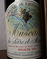 Вино 1974 року Muscadet Sevre Maine et Франція, фото 2