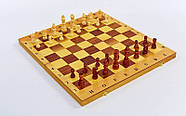 Шахи, шашки, нарди дерев'яні, дошка 24*24 см., фото 3