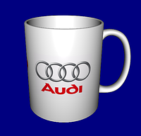 Кружка с логотипом авто / чашка Ауди