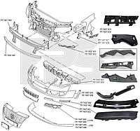 Крепеж бампера передний VW Passat B6 '05-10 левый (FPS) 3C0807723