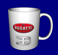 Кружка с логотипом авто / чашка Бугатти