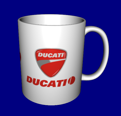 Кухоль з логотипом авто / чашка Дукаті