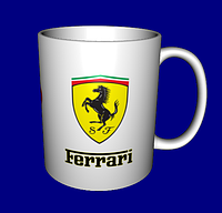 Кухоль з логотипом авто / чашка Феррарі
