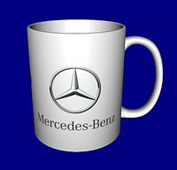 Кухоль з логотипом авто / чашка Мерседес-Бенц