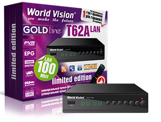 World Vision T62A LAN Т2 приймач TV тюнер (ethernet)