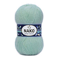 Nako MOHAIR DELICATE (Мохер Делiкат) № 10023 королевська м'ята (Напівшерстяна пряжа, нитки для в'язання)