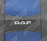 Авточохли DAF XF 105 1+1 2005- (синій) Nika, фото 10