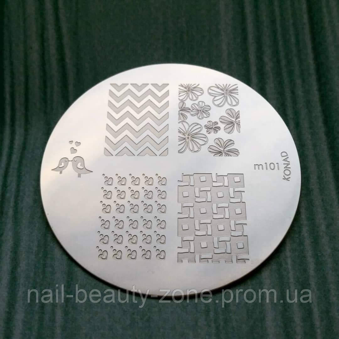 Пластина для стемпинга Konad-m101