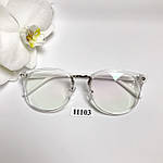 Іміджеві окуляри в прозорій оправі з покриттям антиблік, фото 6