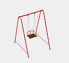 Гойдалки одномісні на ланцюгах, для всієї родини, фото 2