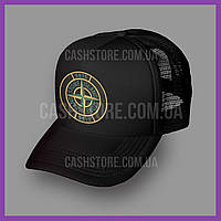 Кепка Тракер Stone Island 'Graphic Eleven Print Logo' | Черная