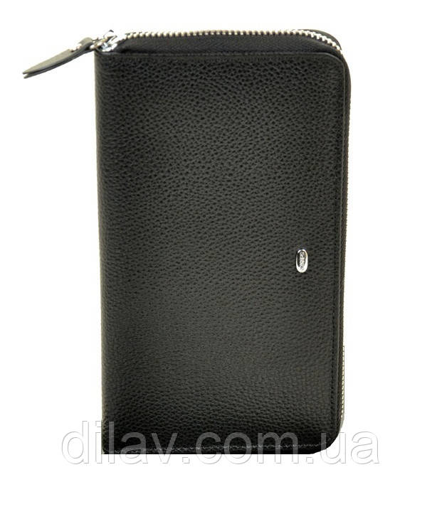 Гаманець чоловічий шкіряний на блискавці DR. BOND 20*11*3