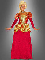 Женское красное карнавальное платье в стиле барокко