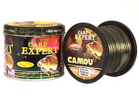 Волосінь коропова Carp Expert CAMOU 0.35 mm 1000m