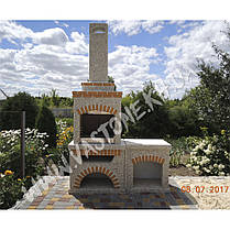 Камін, піч барбекю «Манчестер» зі столом, фото 3