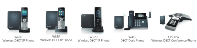 DECT-телефони для роботи з базовою станцією Yealink W60P