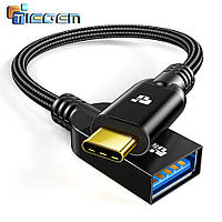 Перехідник OTG Type-C – USB host Tiegem. Кабель для з'єднання пристроїв Type-C OTG адаптер F5