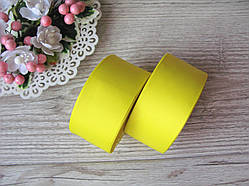 Стрічка репсова, на метраж, ширина 4 см, колір жовтий, 4 грн за метр.