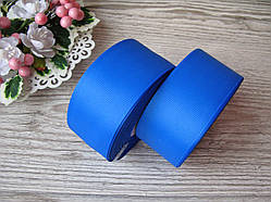 Стрічка репсова, на метраж, ширина 4 см, колір синій