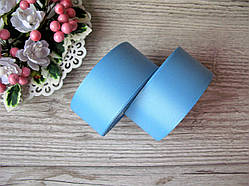 Стрічка репсова, на метраж, ширина 4 см, колір блакитний, 4 грн за метр.