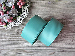 Репсова стрічка, на метраж, ширина 4 см, колір м'ятний.