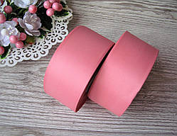 Стрічка репсова, на метраж, ширина 4 см, темно-лососевий, 4 грн за метр.