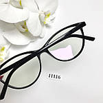 Іміджеві окуляри в чорній глянцевій оправі, фото 5