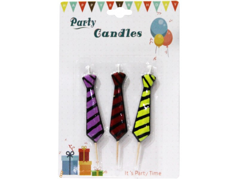 Набір Свічок на паличці "чоловічий набір 3шт краватки