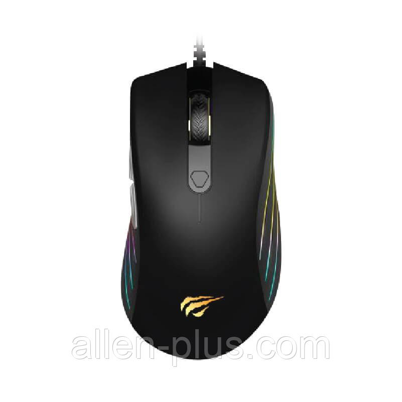 Ігрова миша HAVIT HV-MS1002 RGB Backlight (6400 DPI) GAMING, USB, black