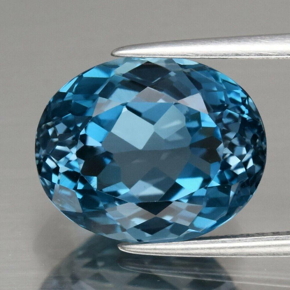 Топаз London Blue Topaz 8.59 ct 10.4 х 12.8 mm
