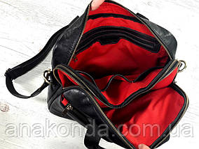 Вс08к Натуральна шкіра Сумка шкіряна ділова чоловічий формат А4 жіноча унісекс коричнева з натуральної шкіри, фото 5