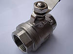 Нержавіючий кран кульовий 2-склад. М/М DN 10 (3/8"), фото 5