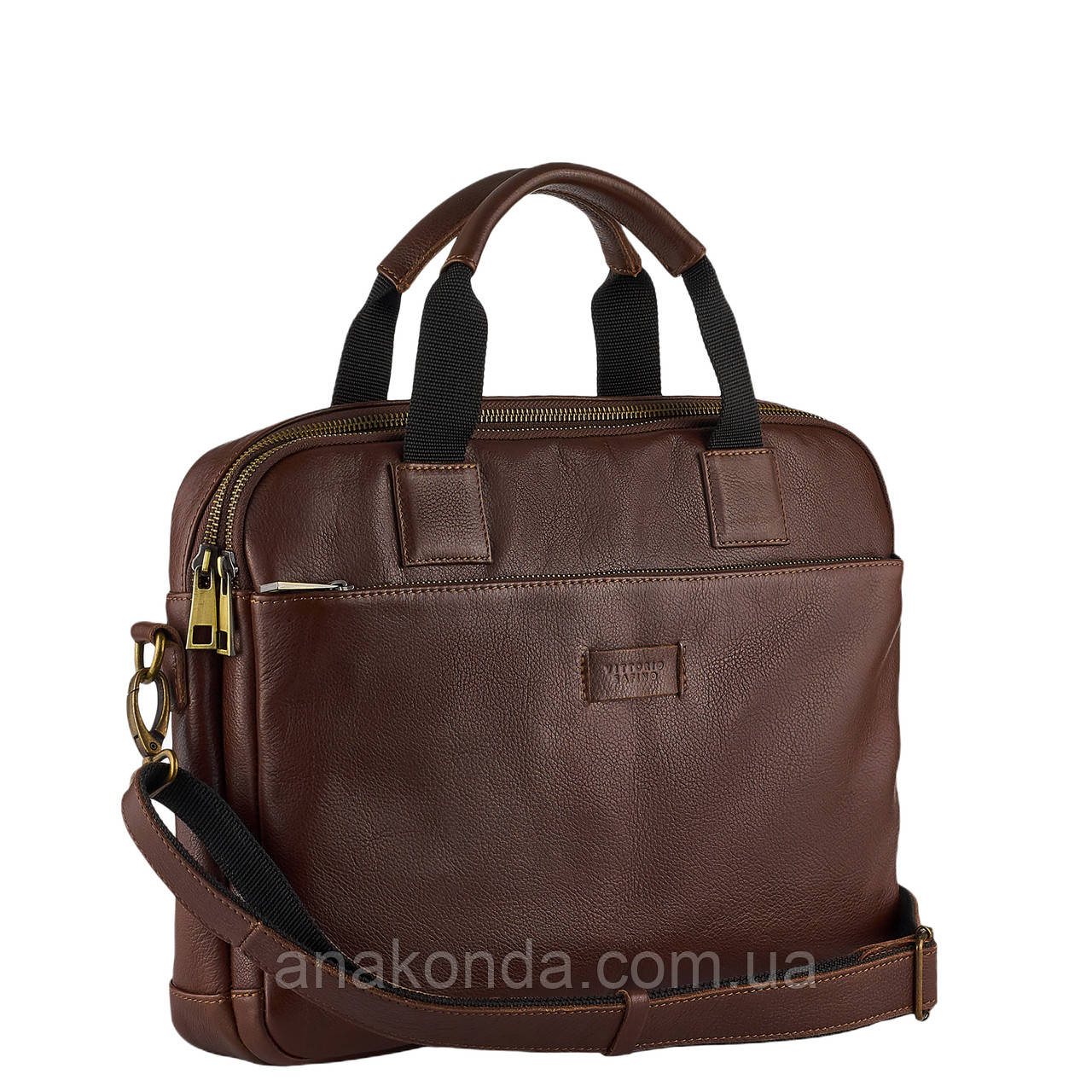 Вс08к Натуральна шкіра Сумка шкіряна ділова чоловічий формат А4 жіноча унісекс коричнева з натуральної шкіри