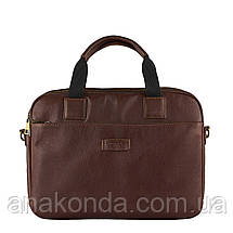 Вс08к Натуральна шкіра Сумка шкіряна ділова чоловічий формат А4 жіноча унісекс коричнева з натуральної шкіри, фото 2