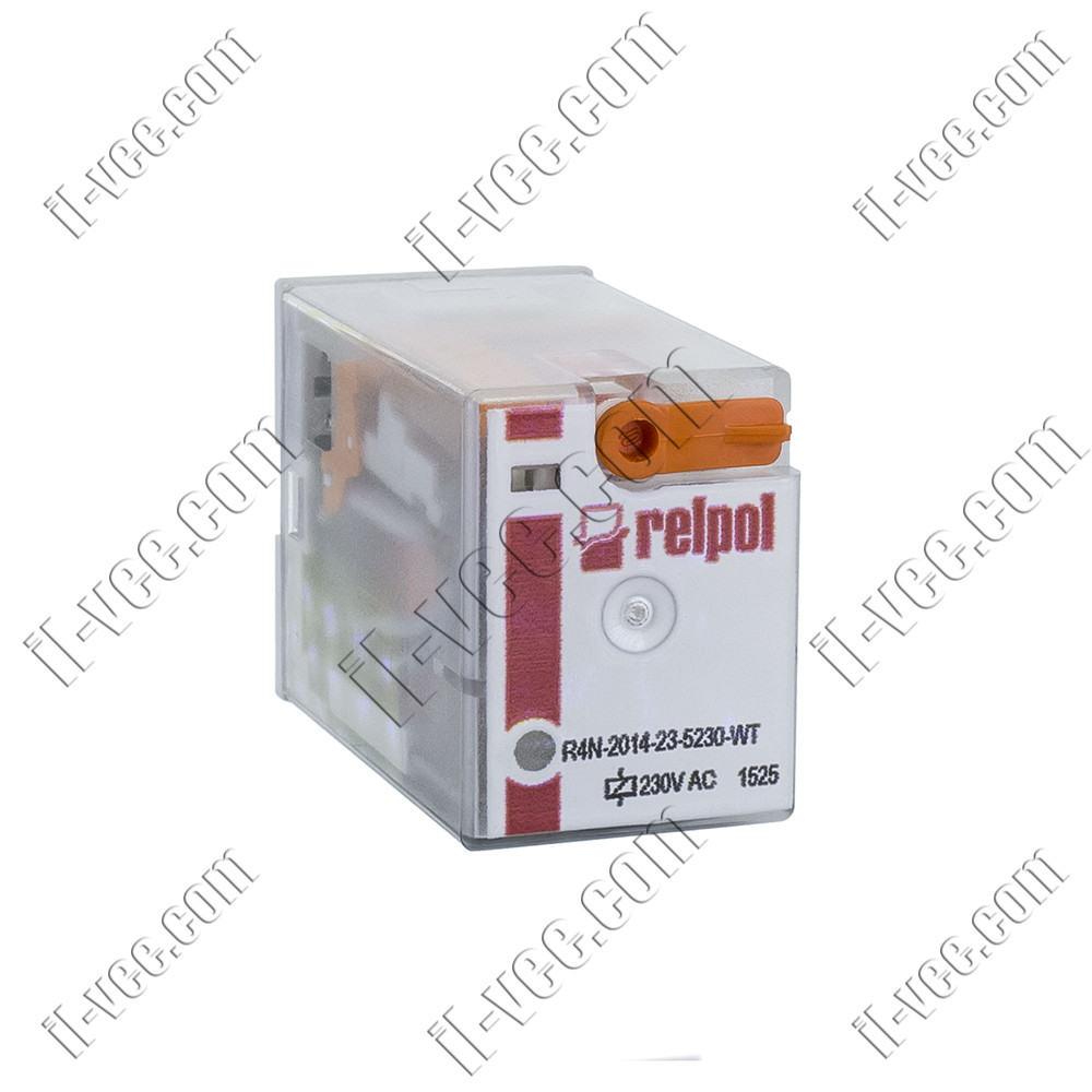 Реле Relpol R4N-2014-23-5230-WT, 230VAC, 12А/250VAC 12А/30VDC