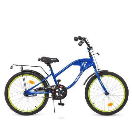 Велосипед дитячий PROF1 TRAVELER Y20182 синій 20 дюймів, фото 2
