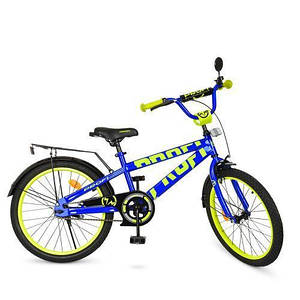 Зручний дитячий велосипед PROF1 Flash T20175 20" синій