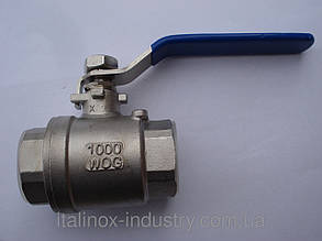 Кран кульовий 2-х склад.(вн.різьба) 304 DN 100