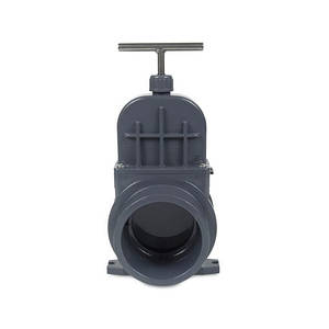 Засувка для труб ПВХ VDL 110 мм, шиберний заслін для каналізації