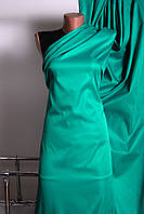 Ткань костюмная Тиар летний - зеленый, бирюза однотон